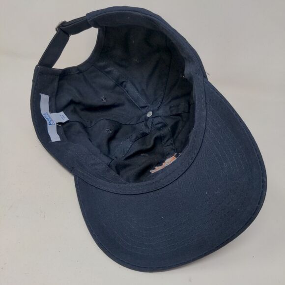 Port & Company Men's Slideback Hat Blue Embroidered Logo 100% Cotton - Picture 6 of 8